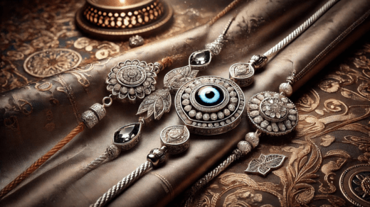 evil eye rakhi for brother, diamond rakhi, silver rakhi for rakshabandhan